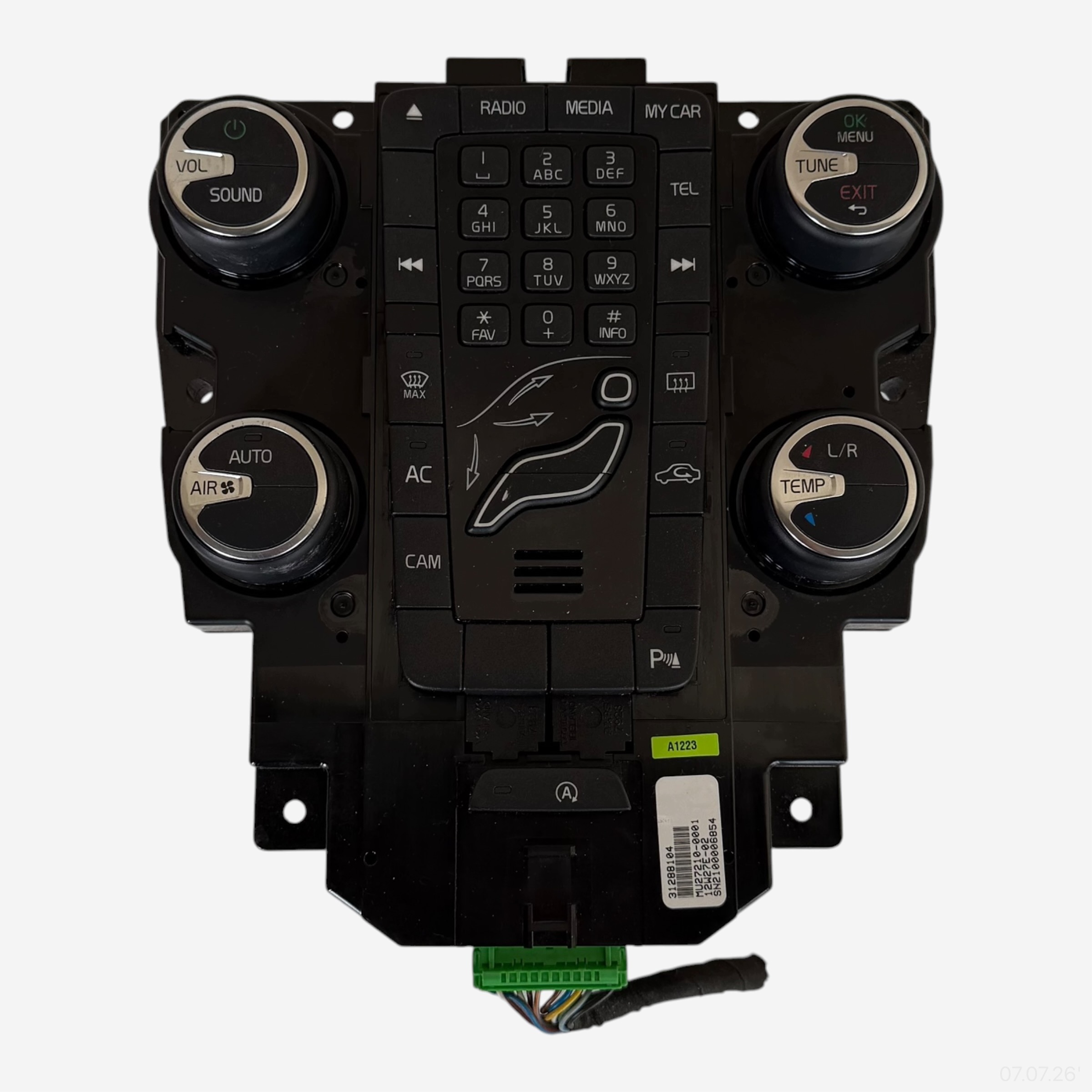 control panel VOLVO V40 31288104