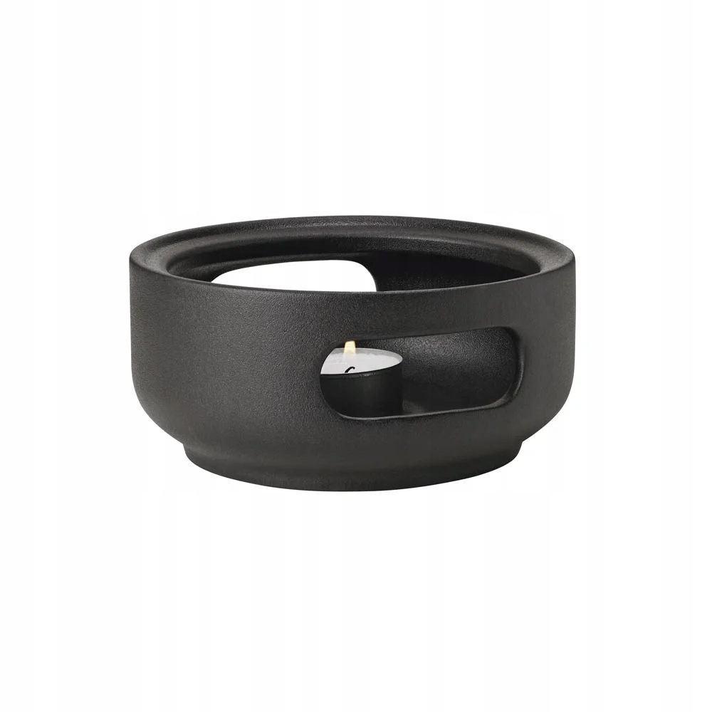 Stelton Theo Keramický ohrievač na kanvicu čierny matný