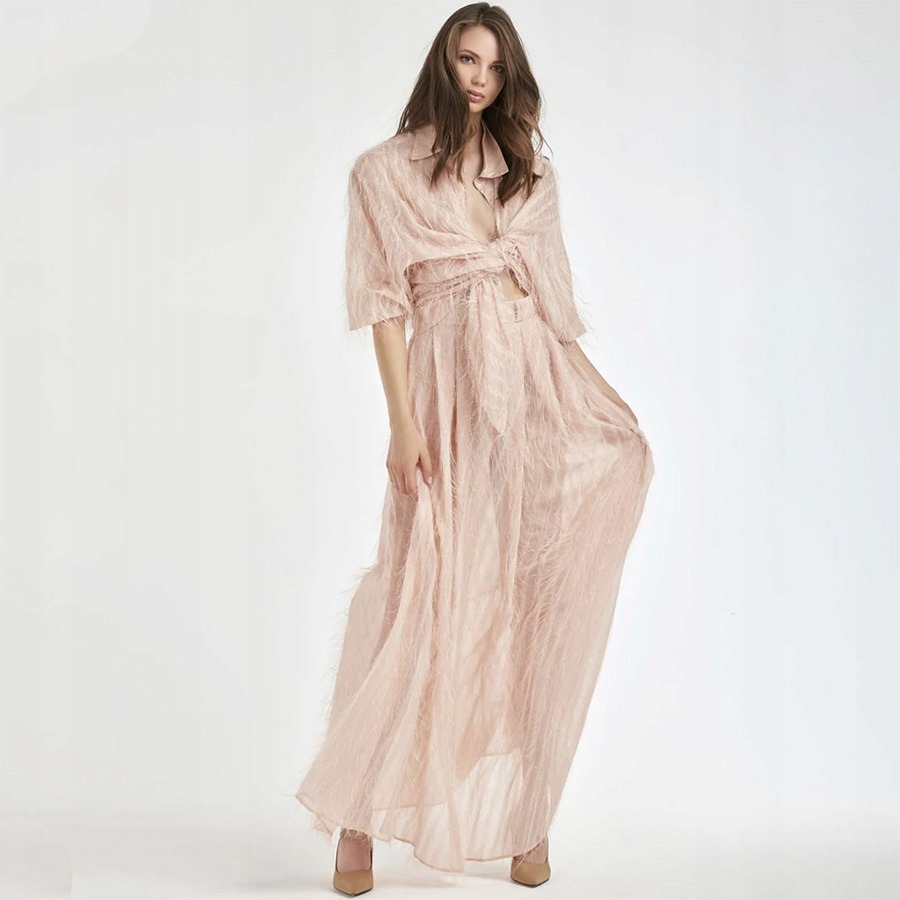 Maxi Sukně Silvian Heach Transparent (M)