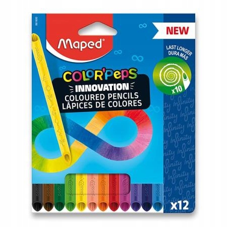 Kredki Maped Color'Peps Infinity 12 kolorów