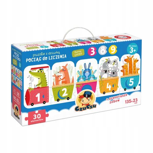 

CzuCzu Pociąg Do Liczenia puzzle z dziurką 3+