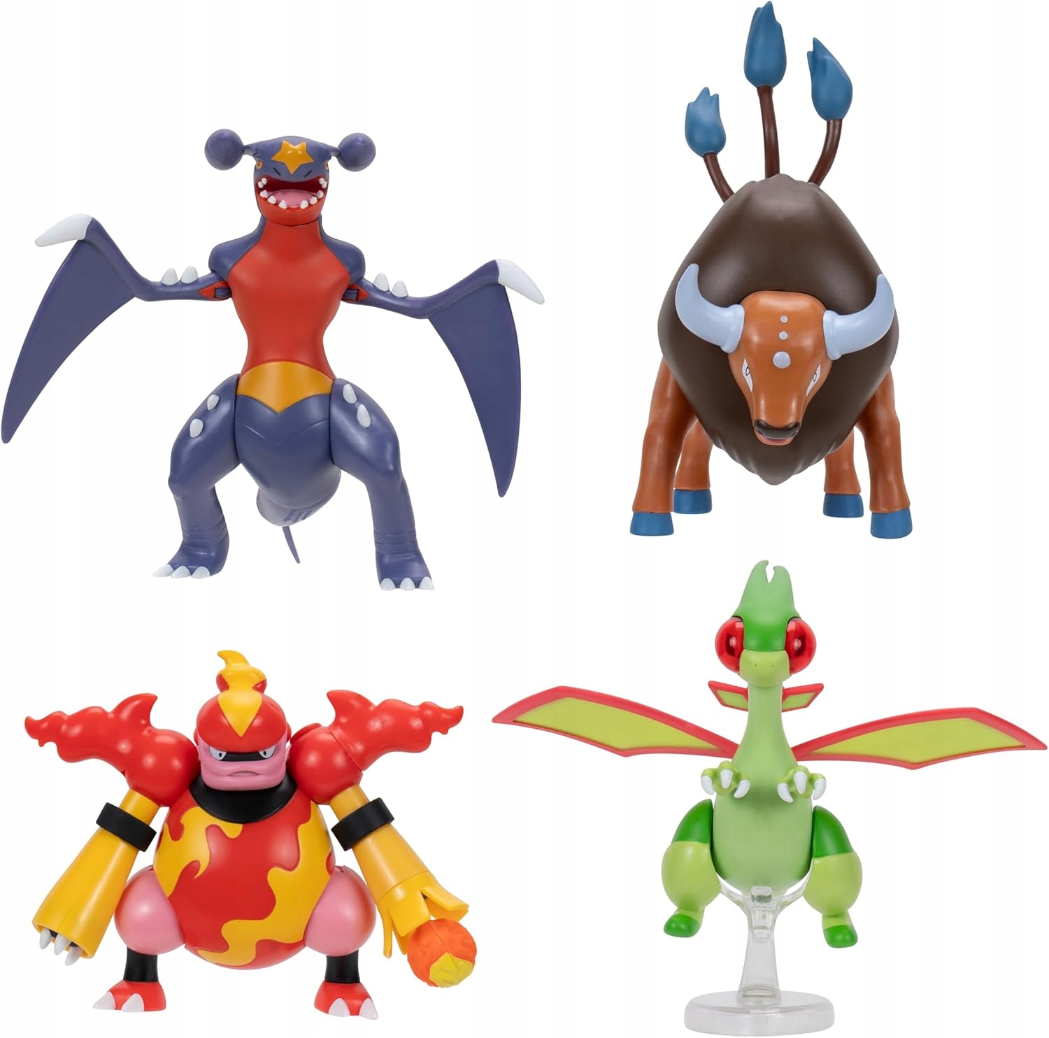 Pokémon Sada 4 Figurek do Boje Battle Ready Pohyblivé Tauros Flygon PKW4404