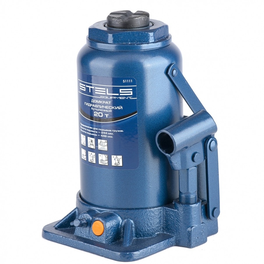 

Podnośnik butelkowy hydrauliczny lewarek 20t Stels