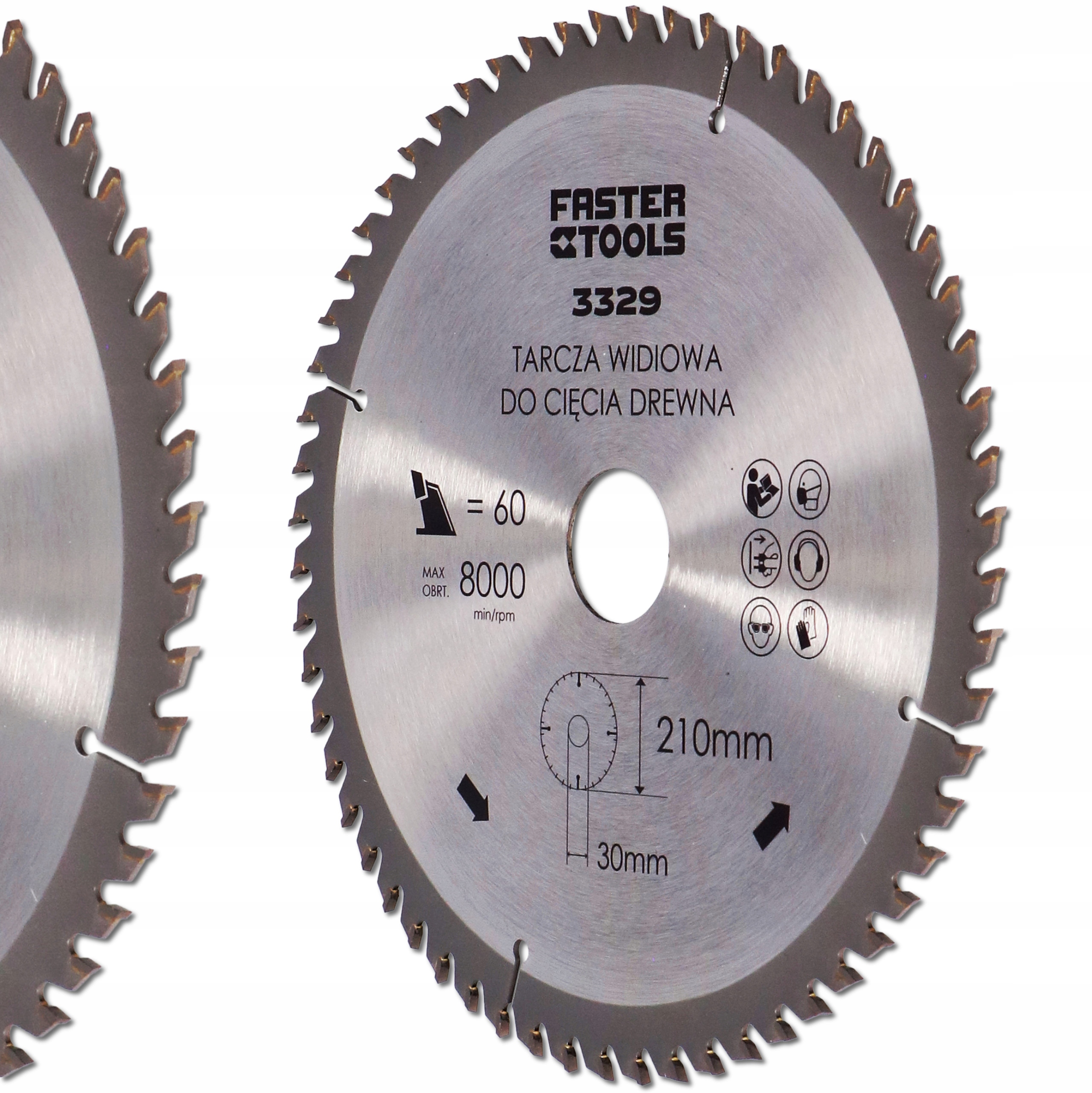 

Tarcza Widiowa Do Cięcia Drewna 210x30mm 60 Zębów