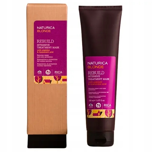 Rica Naturica Blonde Rebuild Intensive Treatment Maska do włosów blond 150m