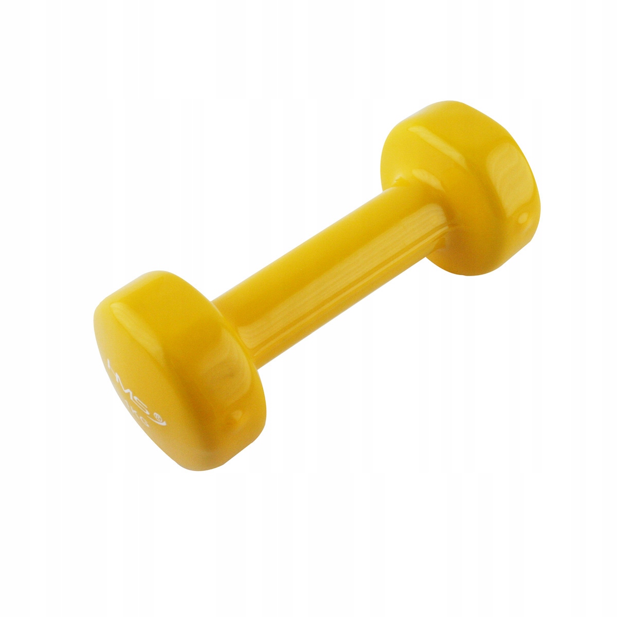 Ciężarek Do Ćwiczeń Hms 1kg Żółty Hantla Winylowa Fitness Siłownia