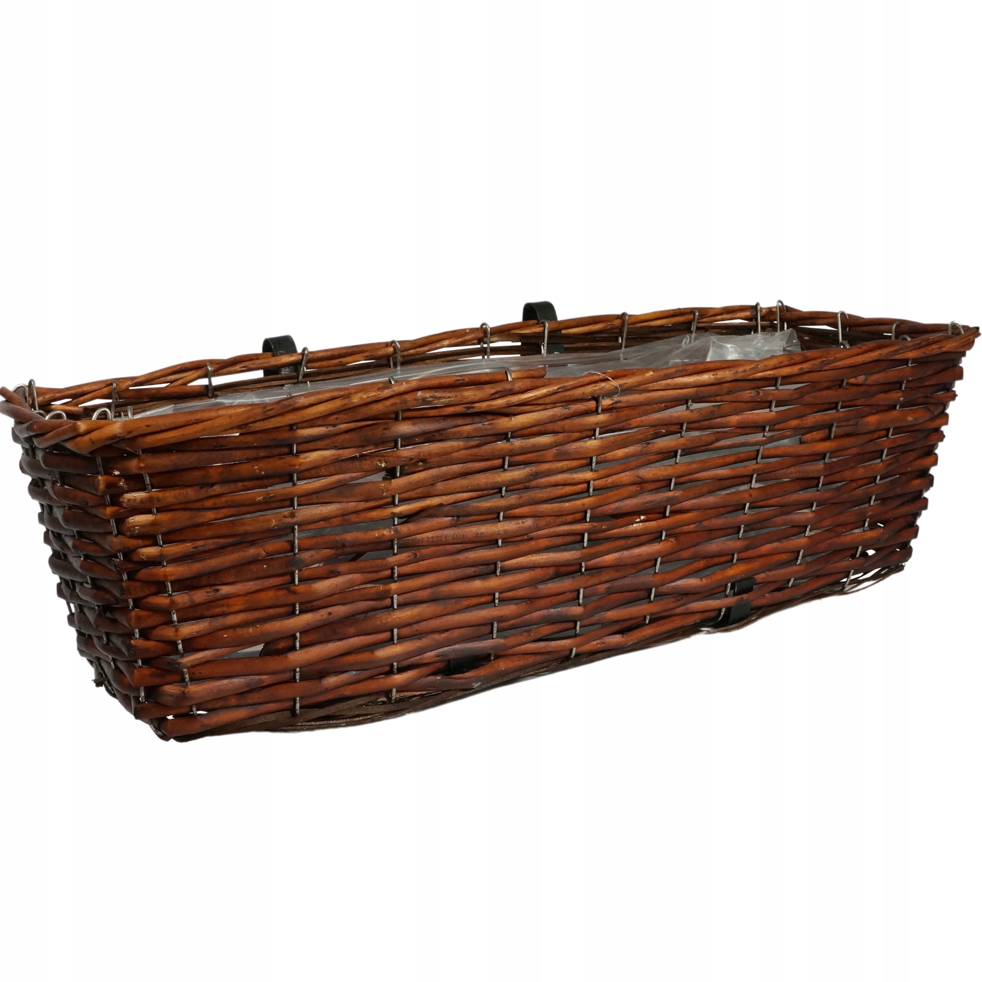 

Wiklinowa skrzynka balkonowa z uchwytami 53 cm