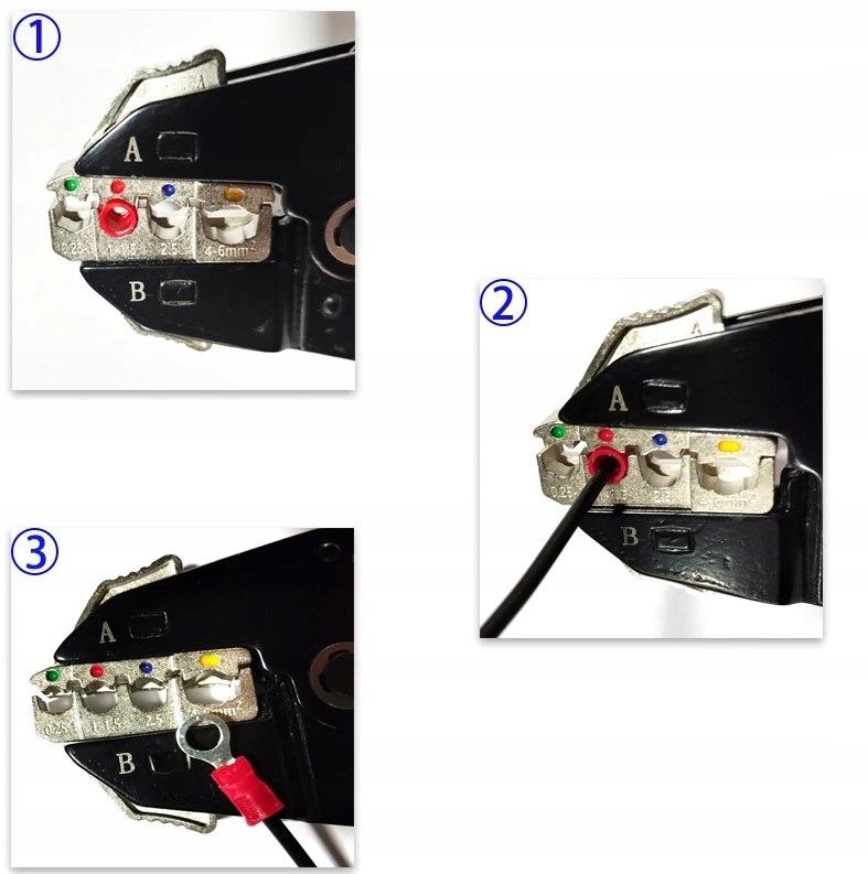 ZACISKARKA PRASKA DO KONEKTORÓW IZOLOWANYCH KABLI Kod producenta SZCZYPCE DO KOŃCÓWEK ZACISKARKA