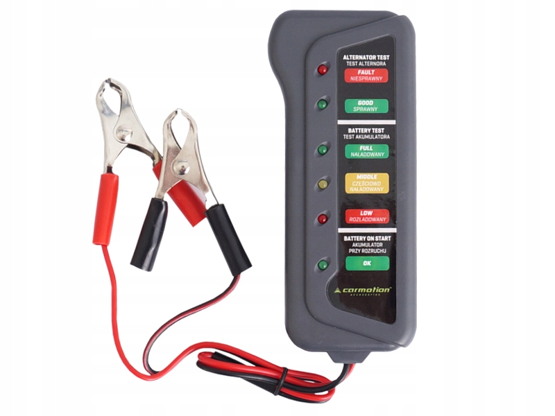 

Tester Ładowania Alternatora I Akumulatora 12V