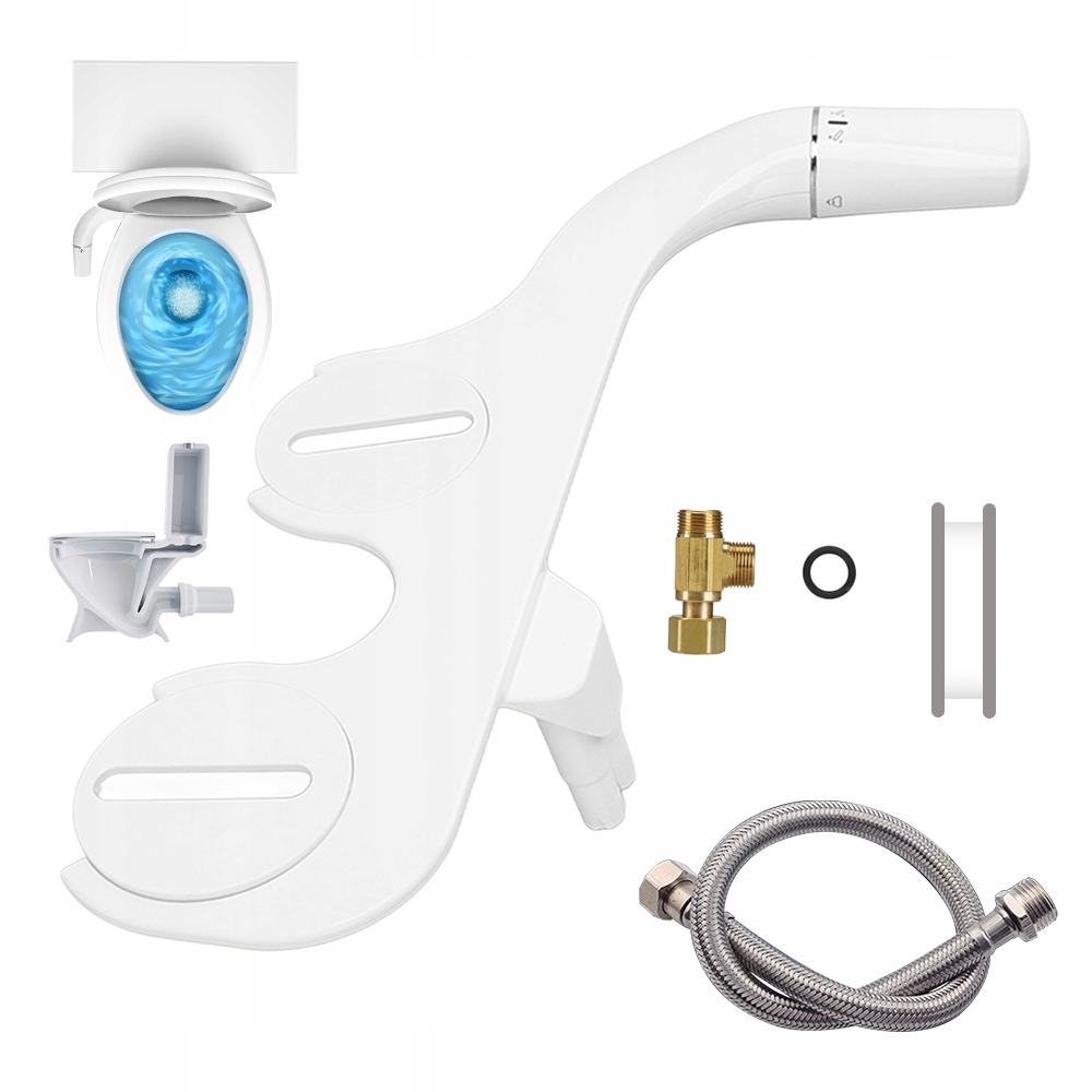 Bidet Nástavec Wc G3/8 3 Režimy Mytí Regulace Tlaku Tryska 7 Otvorů