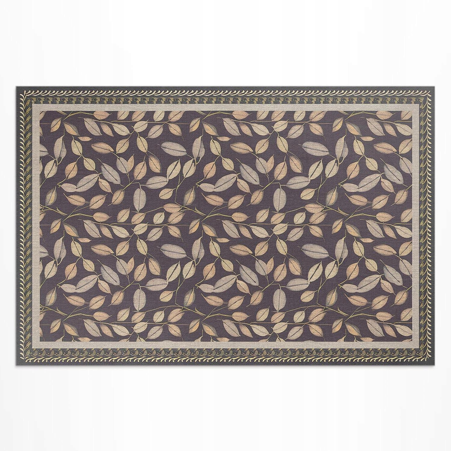 Dekoratívny vonkajší koberec Jesenné listy vintage vegetácie 225 x 150 cm