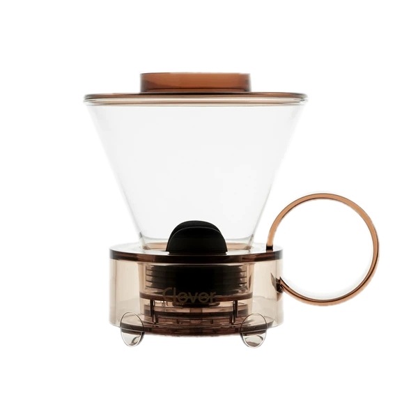 Clever Dripper Zaparzacz do kawy szklany 500ml przezroczysty brązowy