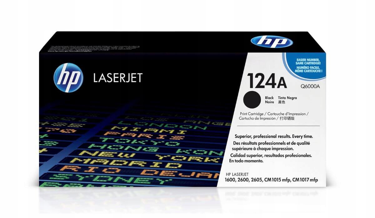 Toner Hp 124A Q6000A 2,5 tisíc K Originál 2600 2605 1600 CM1015 CM1017