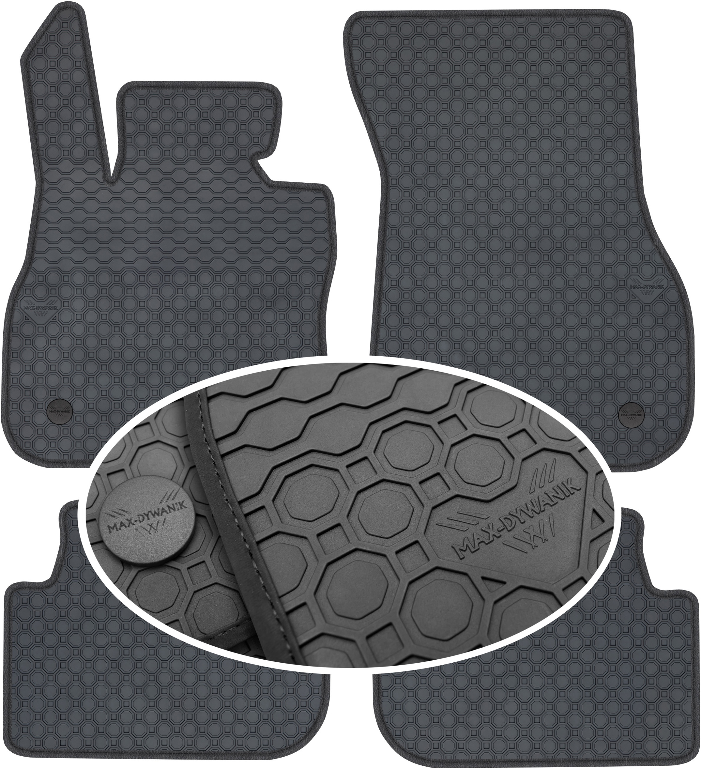 Mazda 2 III Hybrid od roku 2022. Gumový koberec PrimeLiner čierny