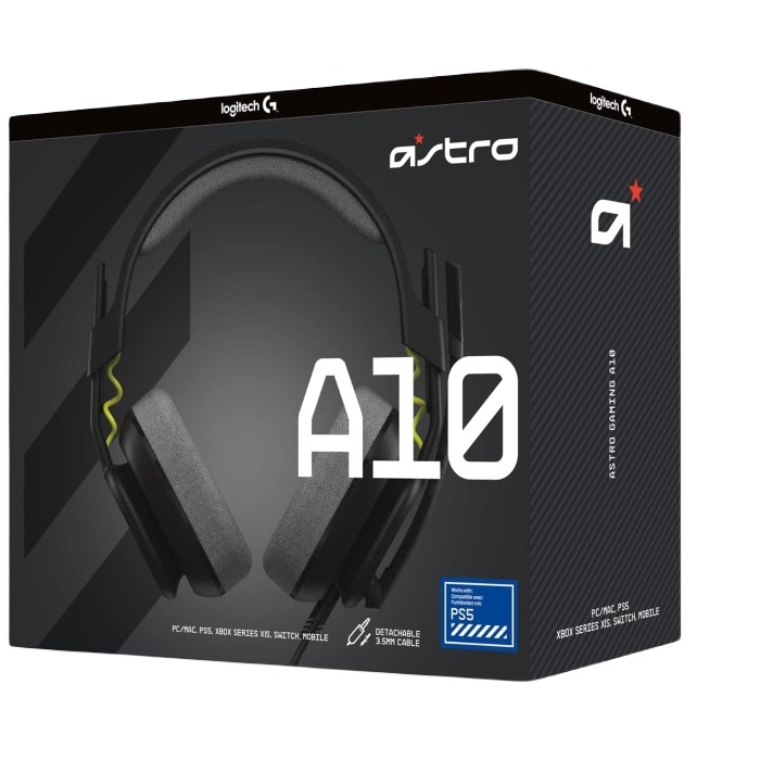 Herní sluchátka Astro A10 (2. generace) Kabelové sluchátka do uší pro PS4/5 Pc Xbox