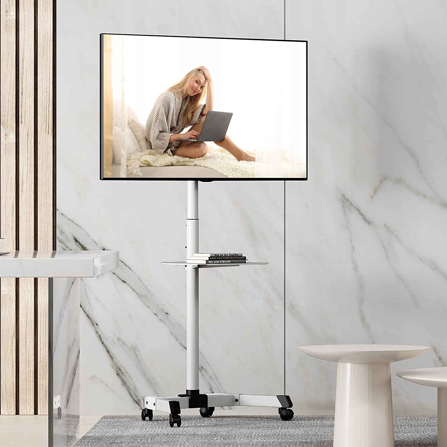 STOJAK DO TELEWIZORA BIAŁY 32-60 CALI 35KG VESA400 Model witwhi