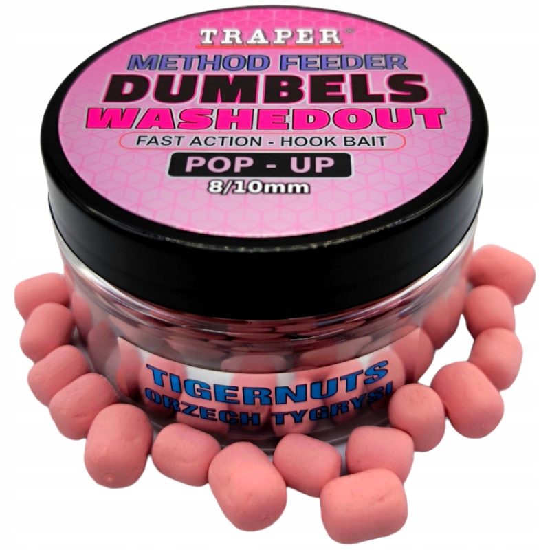 Dumbels Traper Method Feeder Washedout Pop-Up 8/10mm 30g Orzech Tygrysi