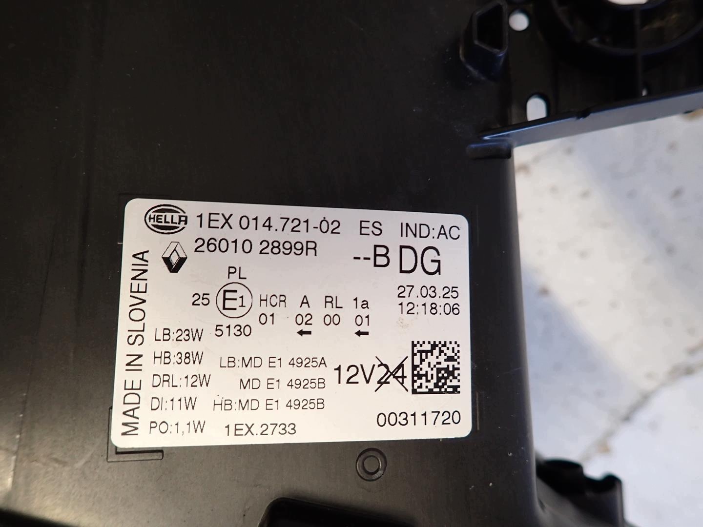 light front front right RENAULT TRAFIC IV 2021- FULL LED 260102899