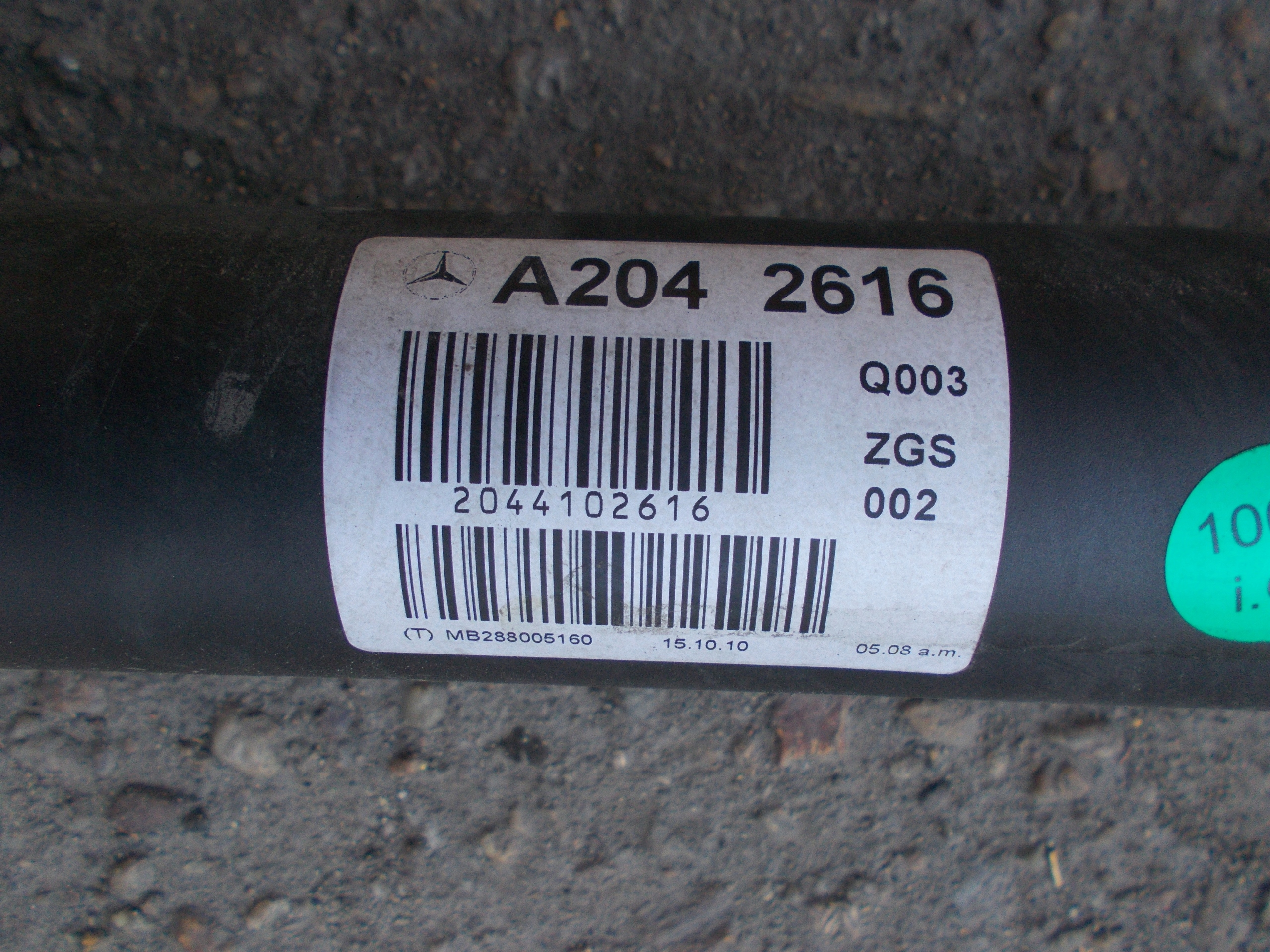 MERCEDES W204 2.2 CDI 11R cardan A2042616