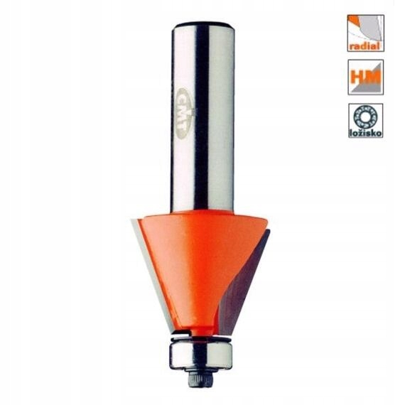 Cmt fréza úhlová s ložiskem 45° D45*18 S=8 Hm C93642011