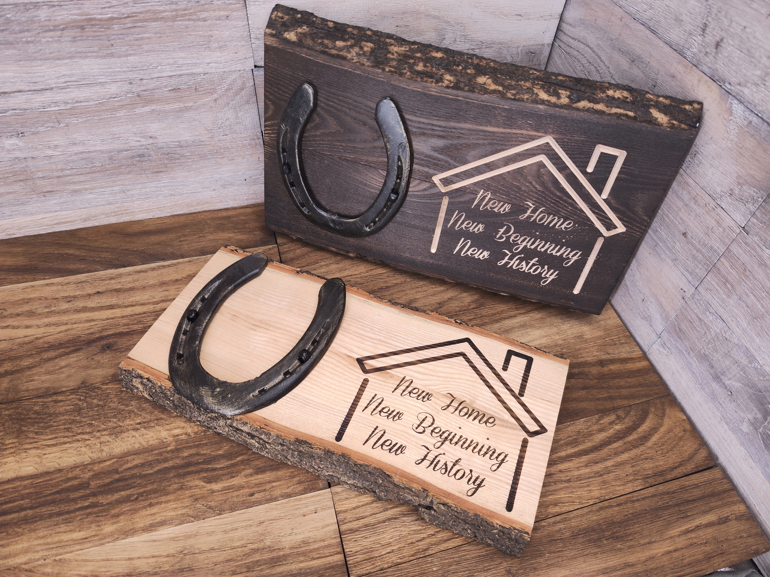 dárek pro štěstí podkova kolaudační deska dárek nový domov new home