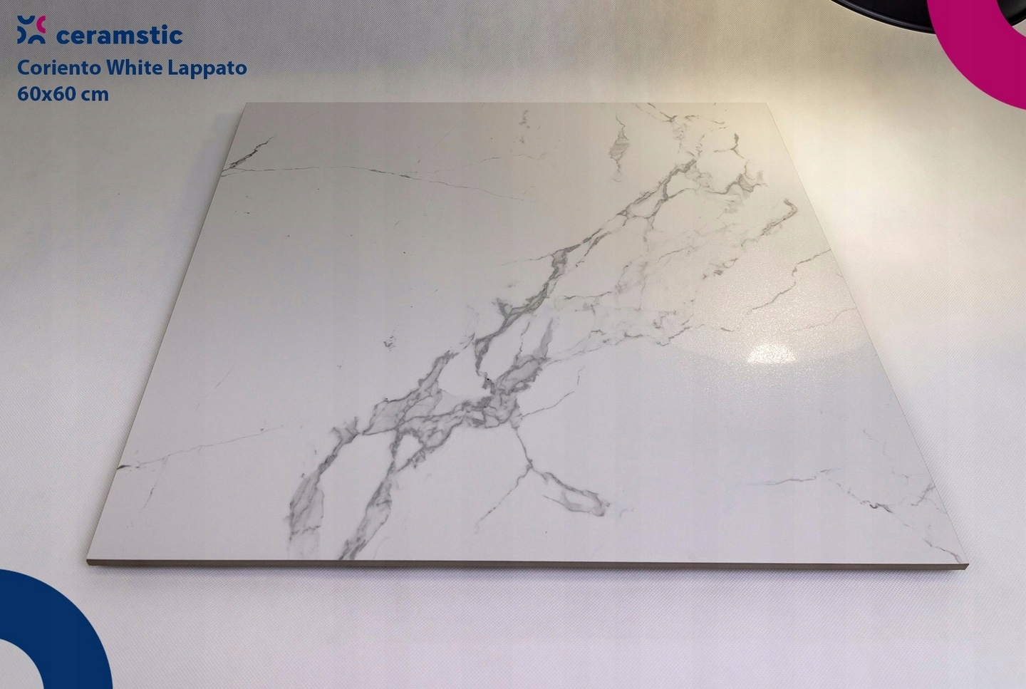 CORIENTO WHITE Lappato GRS.516A.L 60x60 Ceramstic Kolekcja CORIENTO WHITE LAPPATO 60x60