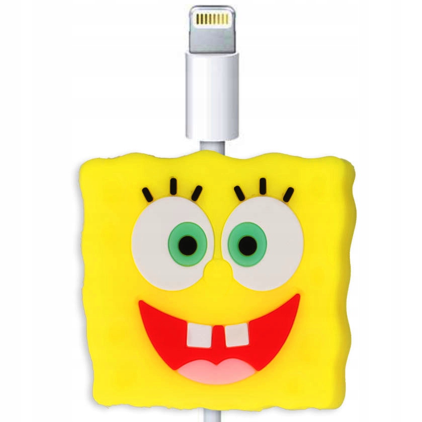 ZABEZPIECZENIE OSŁONA Na Kabel USB Ładowarkę Słuchawki SPONGEBOB