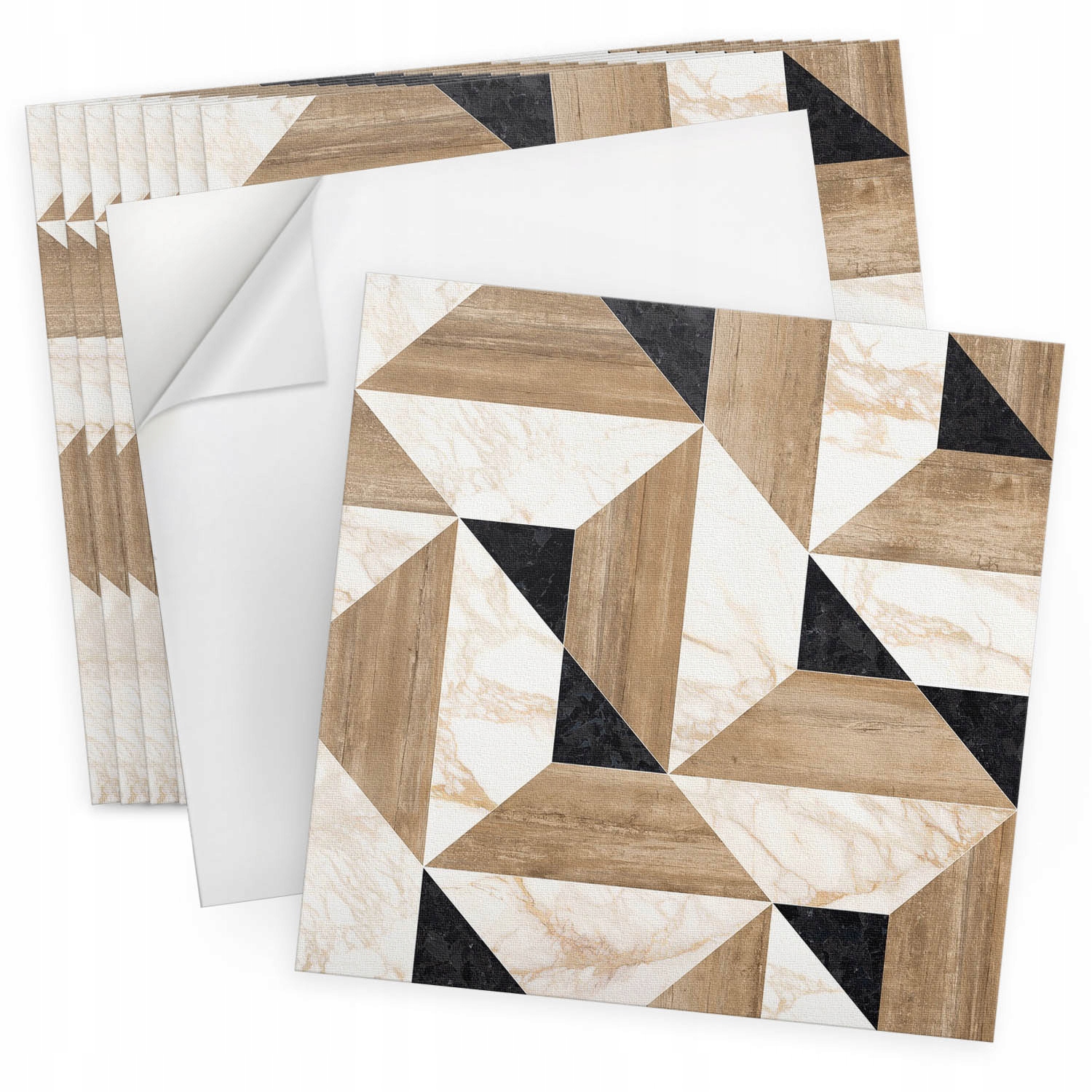 Vinylové samolepící dlaždice 9 ks 30x30 cm Geometrický vzor dlaždic