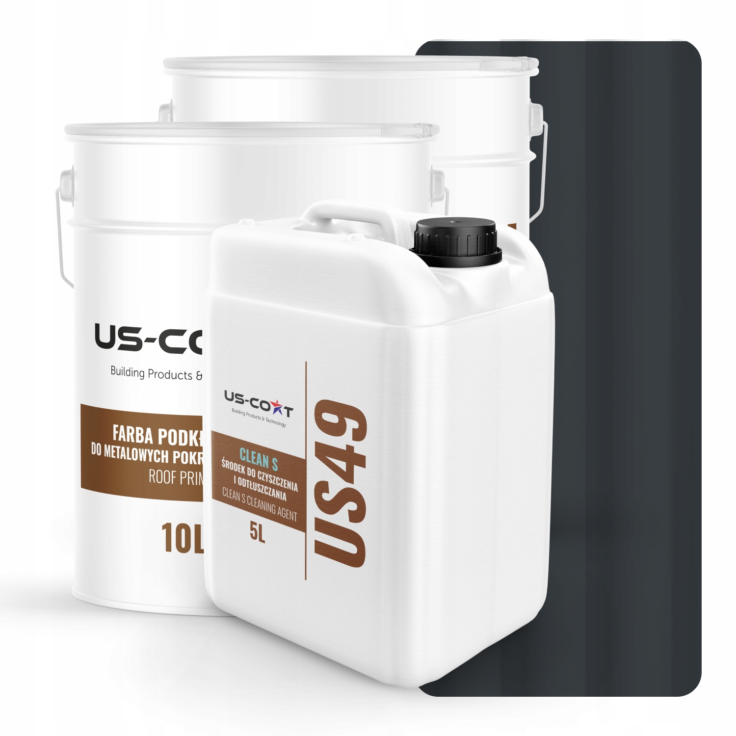 Farba Na Strechu Kovová Oceľ Základ Odmasňovač Antracit RAL7016 74m2 Lesk