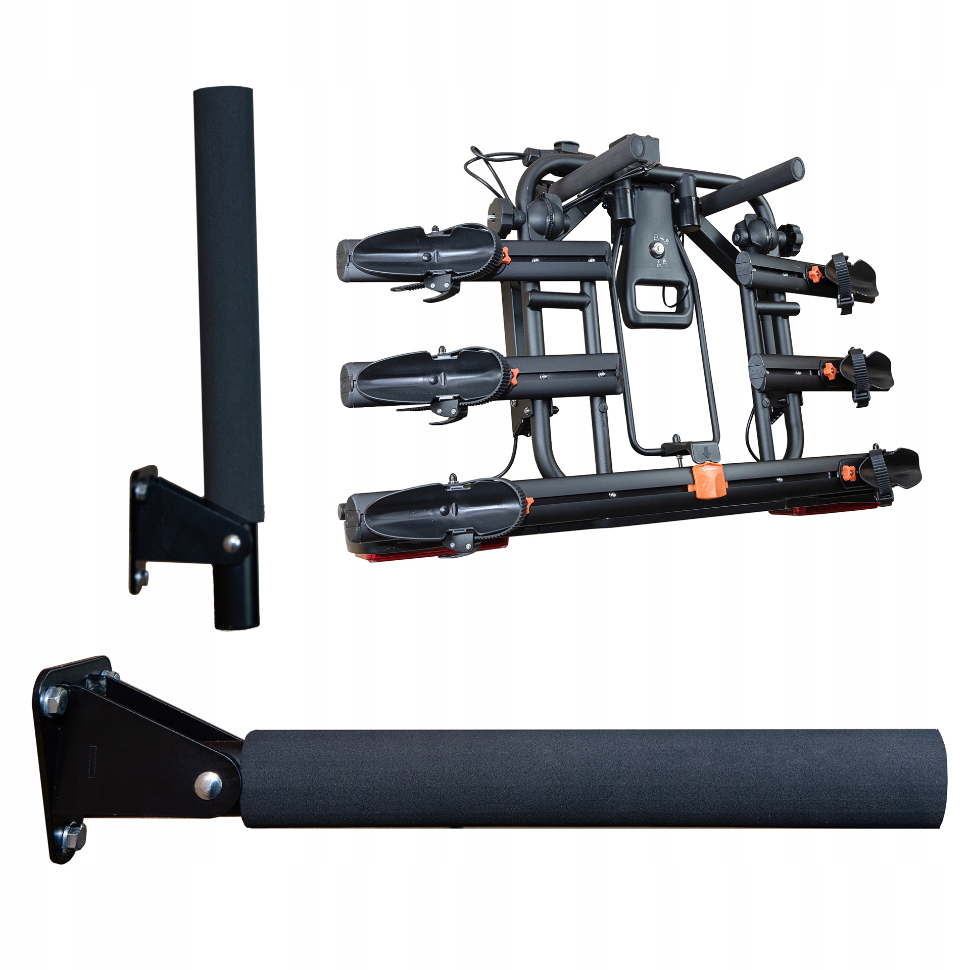 Uchwyt rowerowy na hak holowniczy Kartex czarny wieszak 1 rower