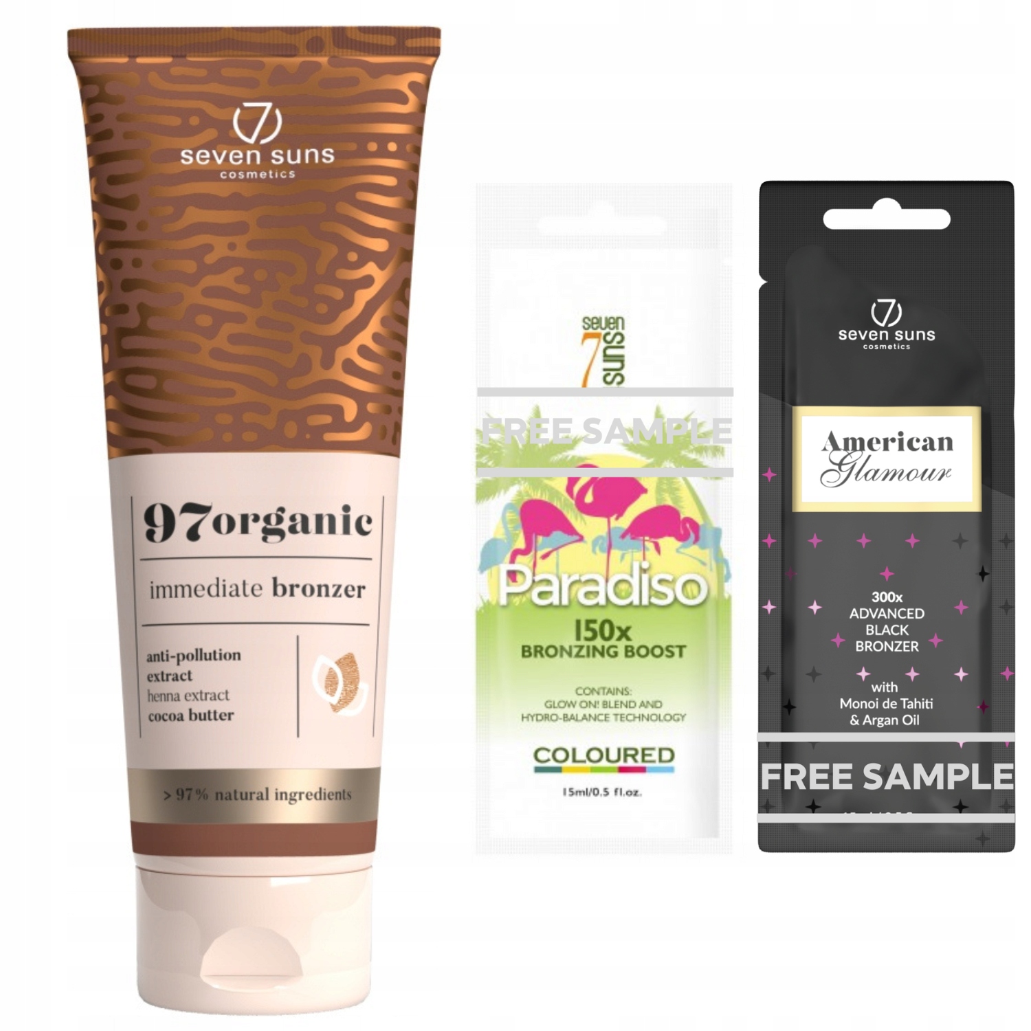 7Suns 97 organický přírodní bronzer okamžitý