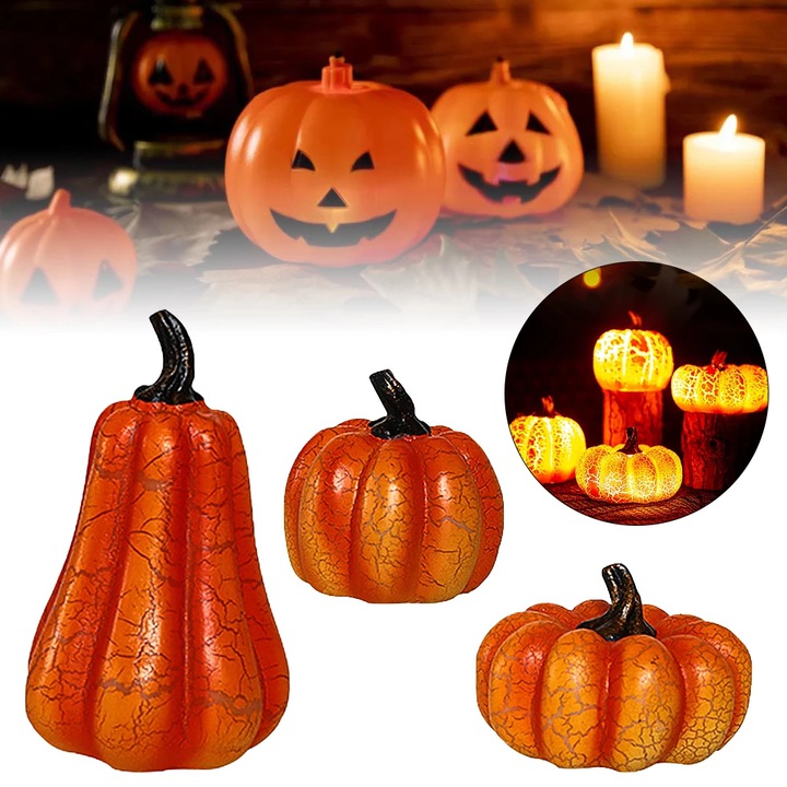 DYNIA HALLOWEEN ŚWIECĄCY OZDOBA LED LAMPA 3 Szt Marka inna