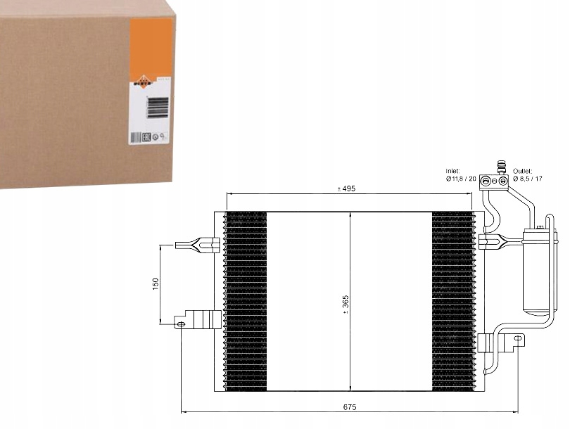 NRF35599 Kondenzátor Klimatizace Opel Meriva 03- Asistent řidiče #33