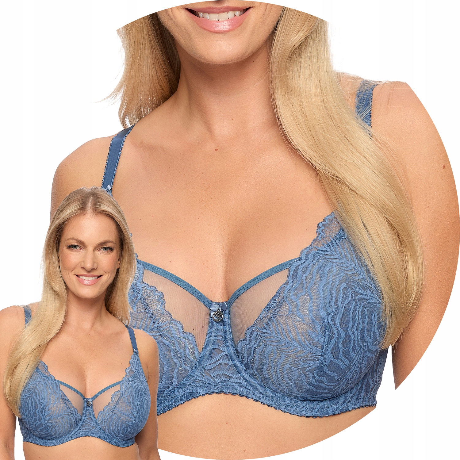 Gaia 1229 Jessia Podprsenka měkká modrá 75G