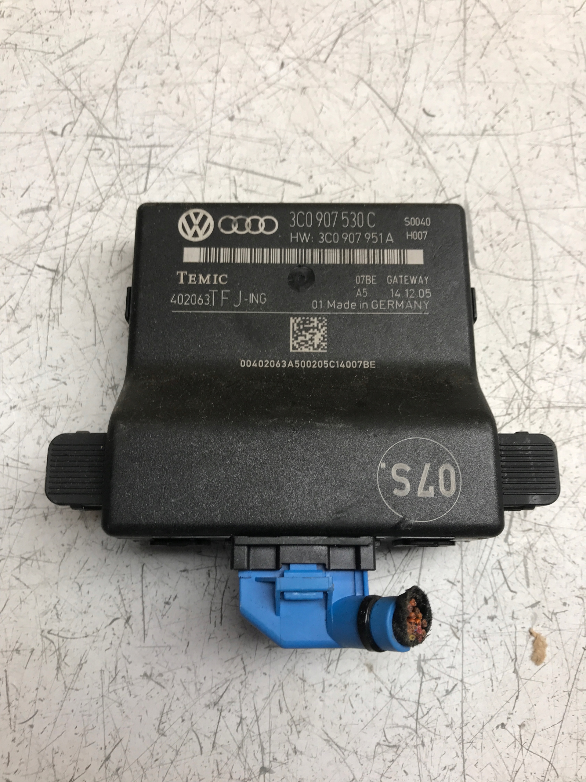 module control unit GATEWAY VW SKODA AUDI 3C0907530C