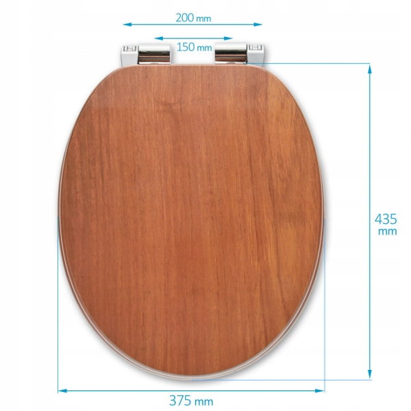 DESKA WC WOLNOOPADAJĄCA KLAPA SEDESOWA KLOZETOWA DREWNO MDF Kod producenta SN8927