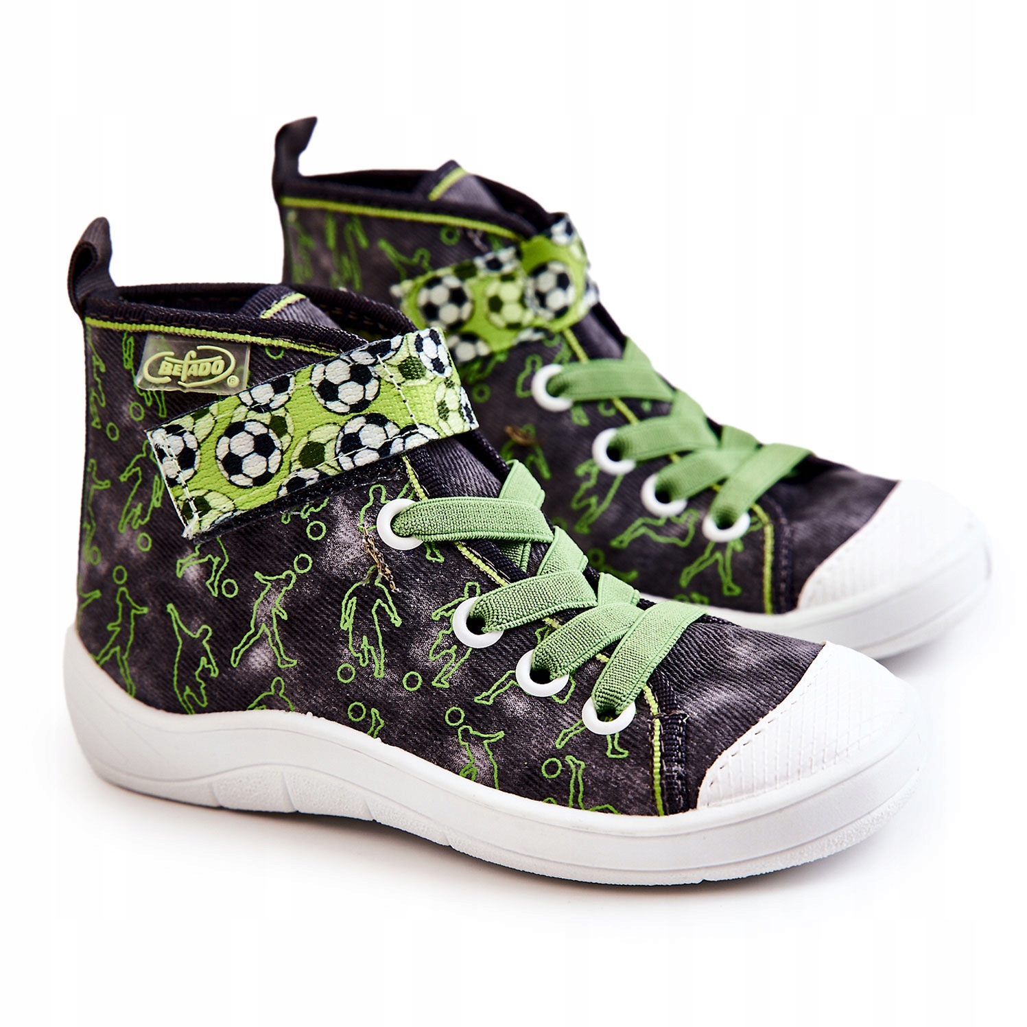

Wysokie Trampki Befado 268X070 Szaro-zielone 26