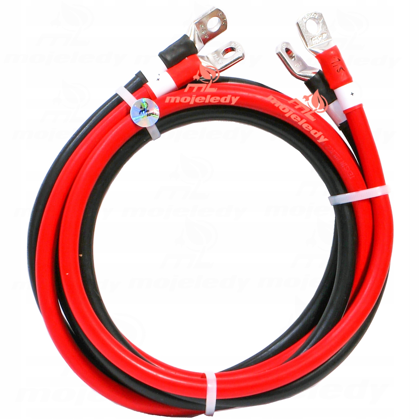 sada 2x 250cm kábel lanko Lgy 35mm 35 M8 pre akumulátory kované