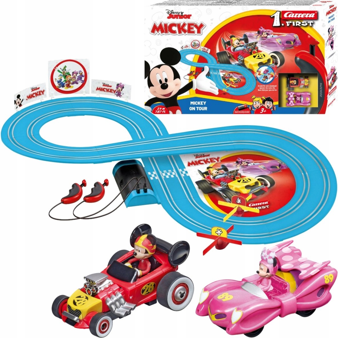 ELEKTRYCZNY TOR WYŚCIGOWY 2,4m Carrera First Mickey on Tour