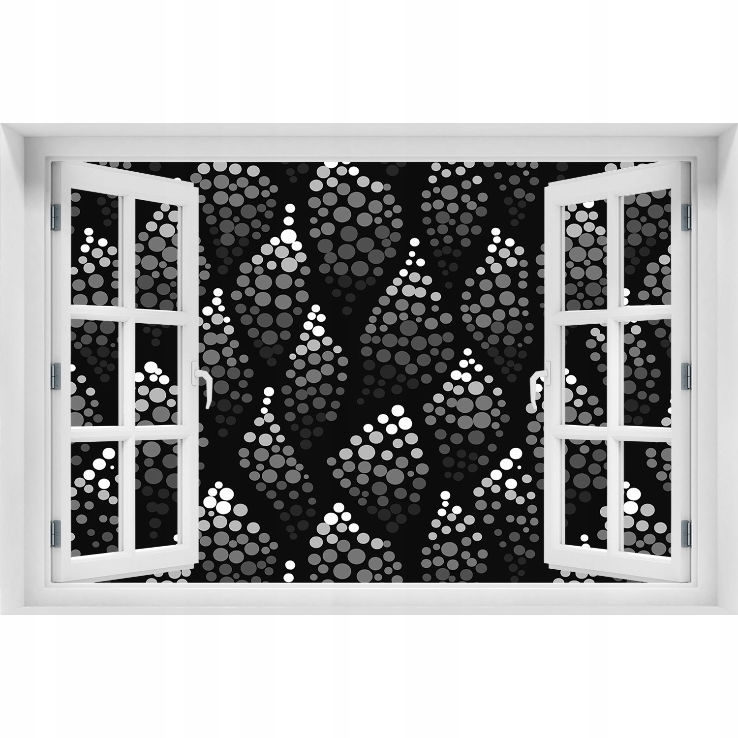 

Fototapeta Naklejka na ścianę Czarno-białe kropki