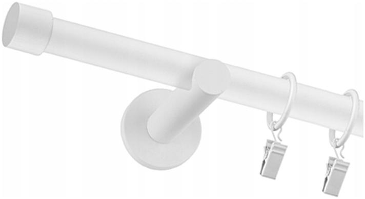 

Karnisz Nowoczesny Biały Pojedynczy Fi 25mm 160cm