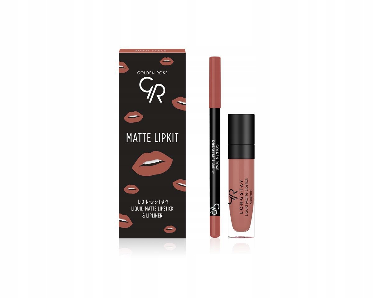 Golden Rose Matte Lipkit, sada na líčení rtů, sable, 7,6 g, 1 ks