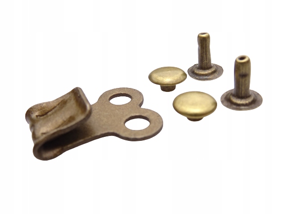 

Uchwyt hak do obuwia 2 nity stare złoto 10 sztuk