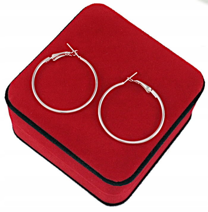 

Kolczyki Srebrne Koła Celebrytki 3,5 CM