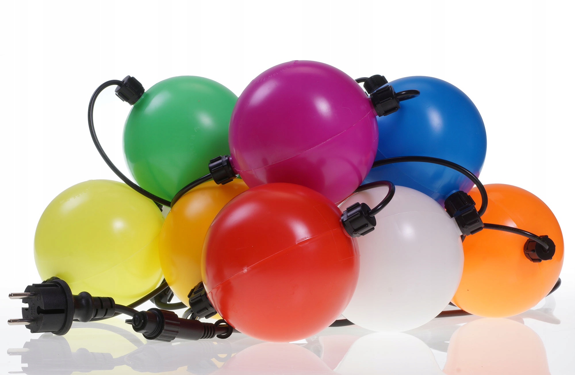 poľské vonkajšie Vianočné osvetlenie na stromček lampáš 10 kusov , guľôčky 12 cm