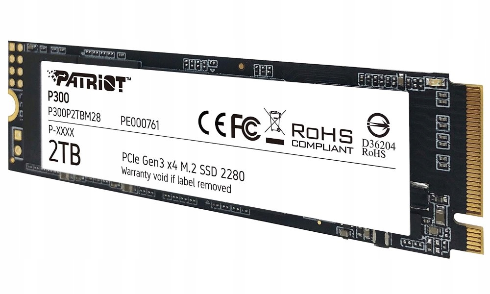 Patriot P300 2TB Ssd Interní M.2 PCIe Gen3 x4 NVMe 1.3 2280