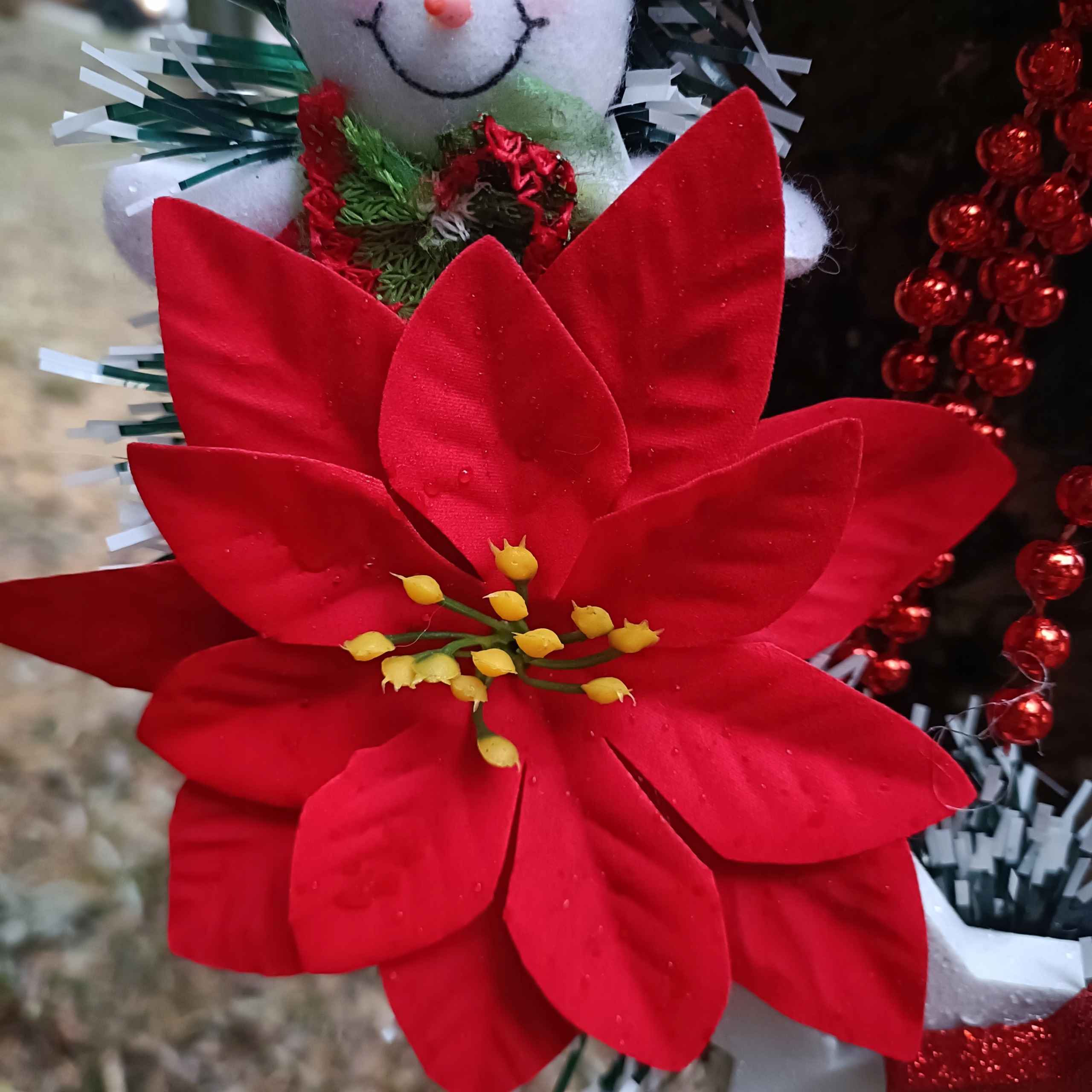 ŚWIĄTECZNY WIANEK NA DRZWI BOŻONARODZENIOWY CZERWONY GWIAZDA BETLEJEMSKA Marka inna