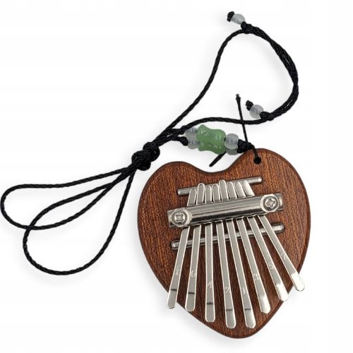 mini KALIMBA serce 8 tonów Smycz Łańcuszek Pudełko Marka Kazoo Polska