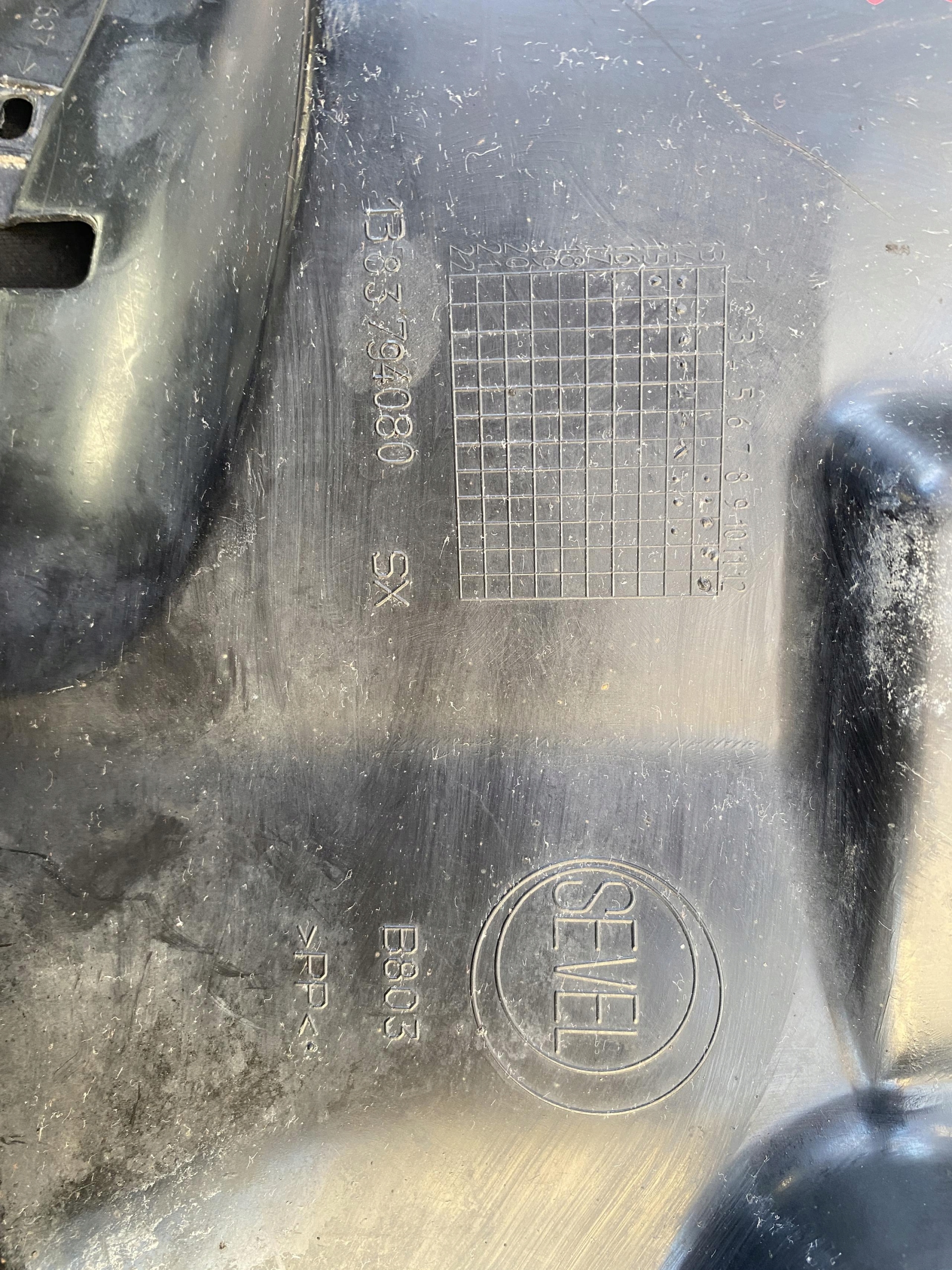 DUCATO JUMPER BOXER 17- mudguard front left WERSJA below fog light original