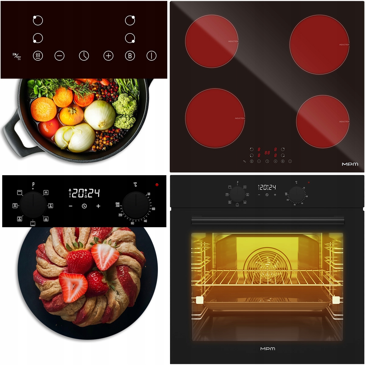 Sada indukční varná deska MPM-60-IM-13/N trouba MPM-63-BO-25